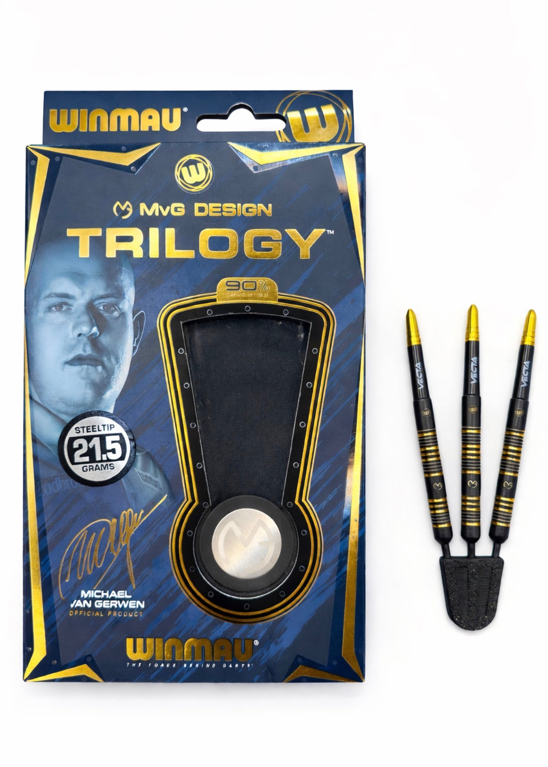 Winmau MVg Trilogy 90% Tungsten 21.5g trade-in darts