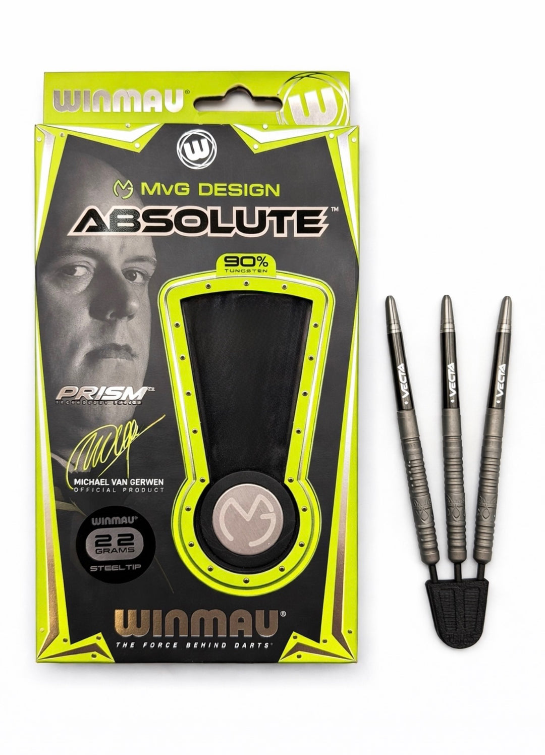 Winmau MVg Absolute 90% Tungsten 22g trade-in darts