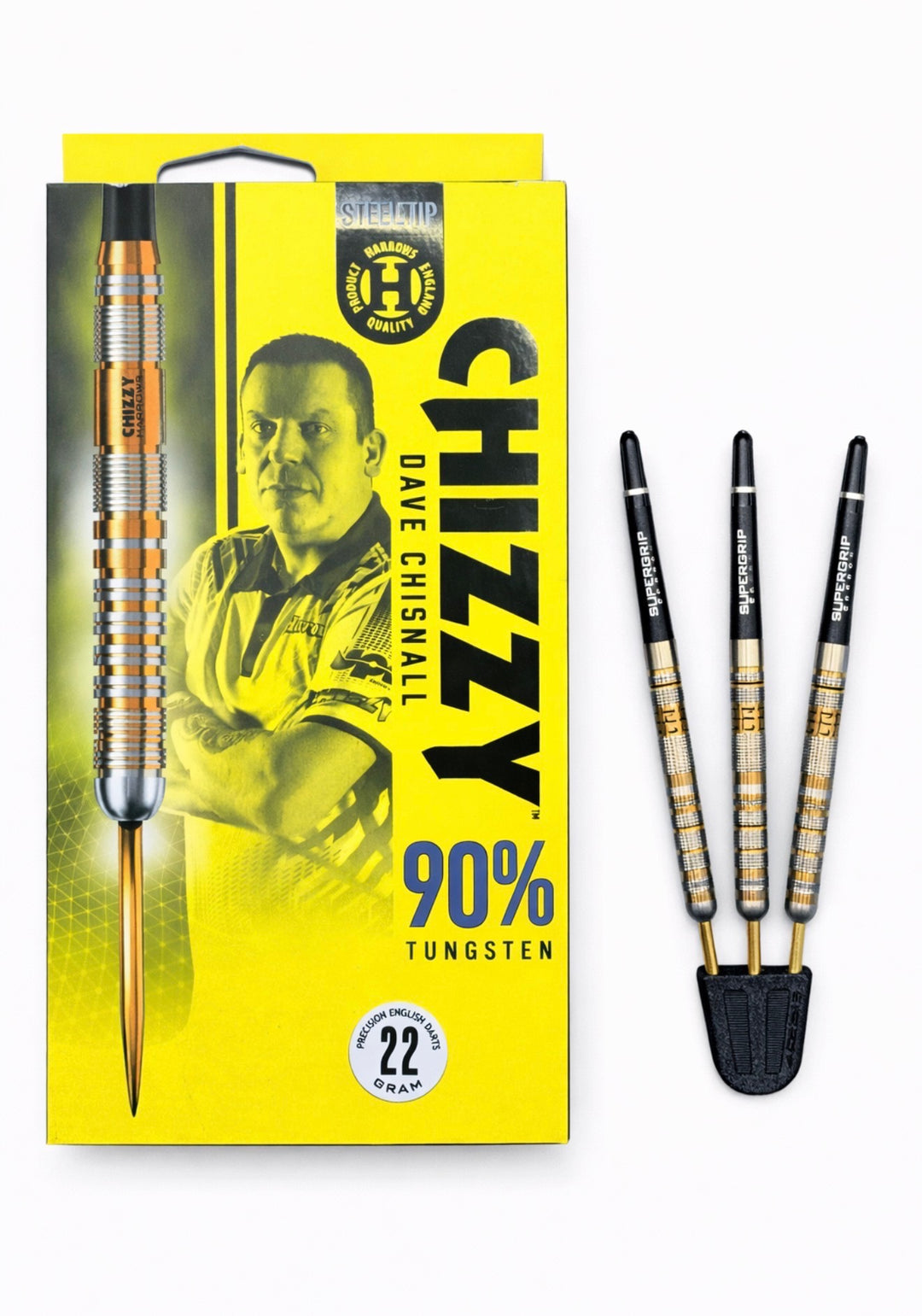 Harrows Dave Chisnall Chizzy Series 2 90% Tungsten 22g trade-in darts