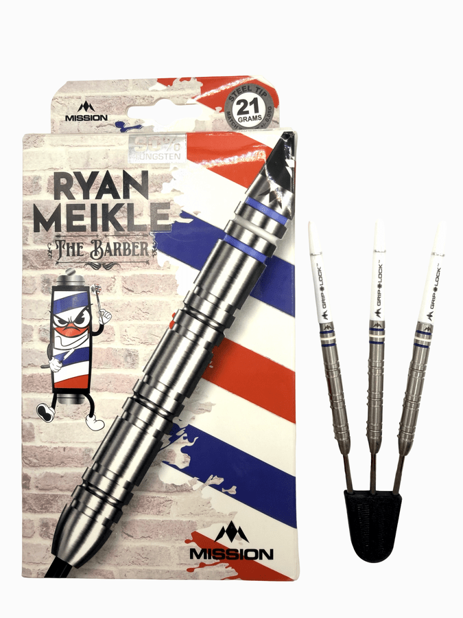 Used Mission Misson Ryan Meikle The Barber 90% Tungsten 21g — barrels and packaging