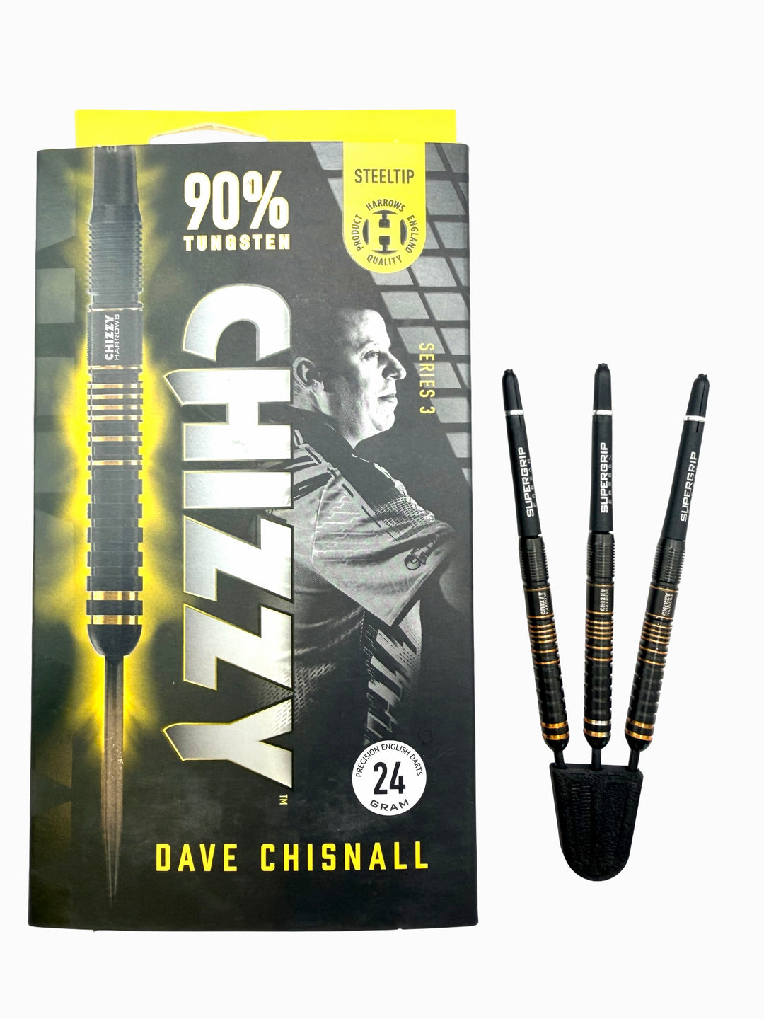Harrows Dave Chisnall Chizzy Series 3 90% Tungsten 24g trade-in darts