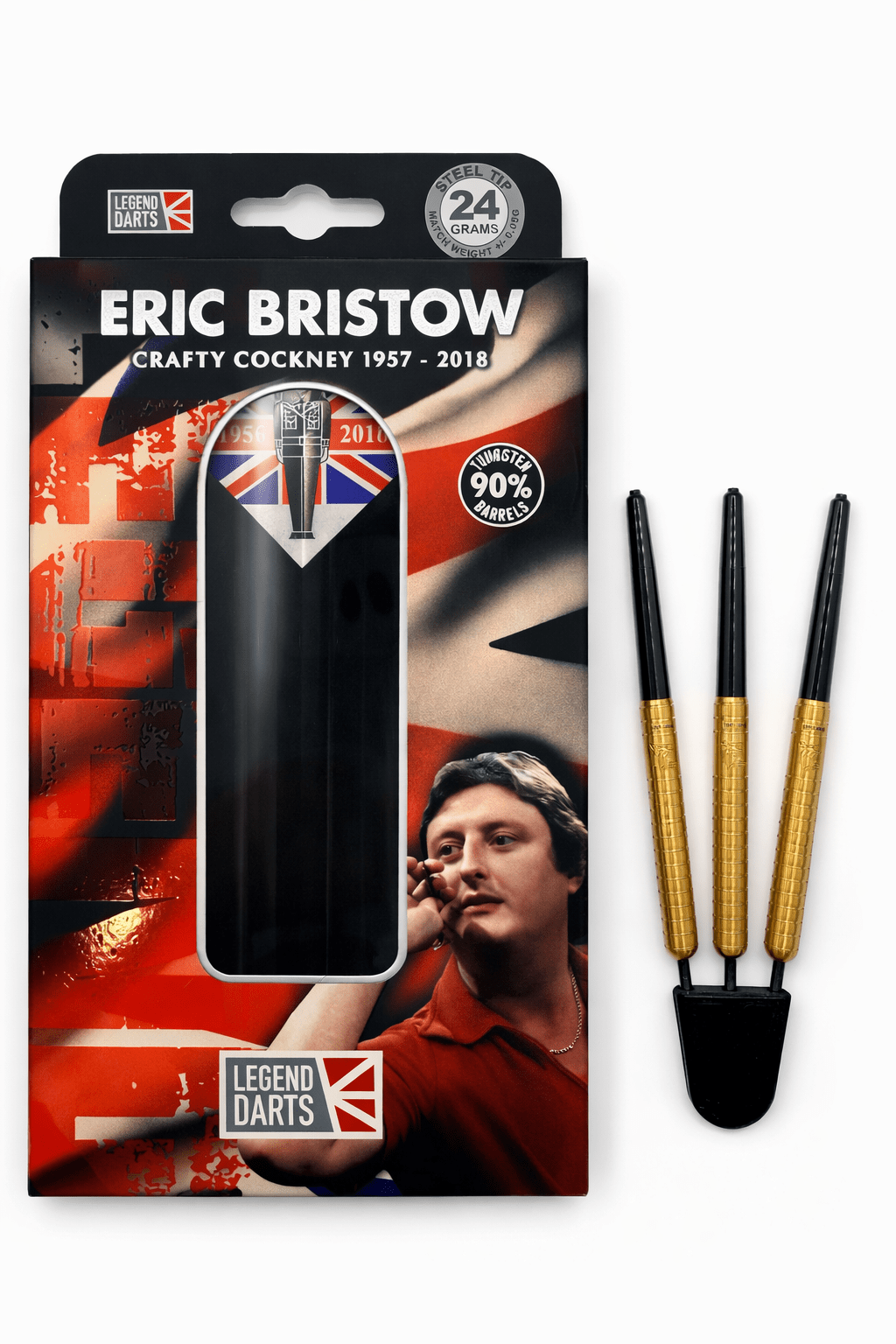 Legend Darts Eric Bristow Gold Steel Tips 90% Tungsten 24g trade-in