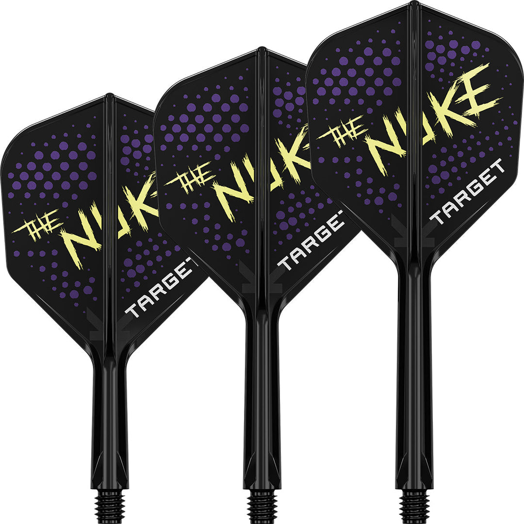 Target K Flex Luke Littler — three black flights and shafts