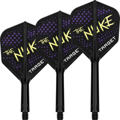 Target K Flex Luke Littler — three black flights and shafts