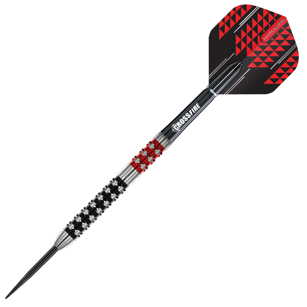 Red Dragon Crossfire Steel Tip Darts 90% Tungsten — assembled dart