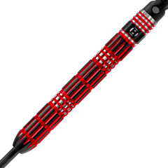 Harrows Red Horizon Steel Tip Darts 90% Tungsten — barrel and grip close-up