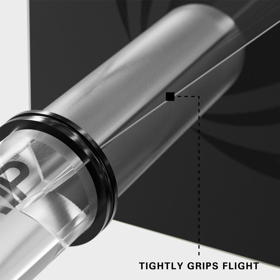 Target Pro Grip Shafts — shaft flight holder close-up