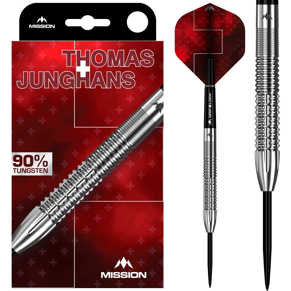 Thomas Junghans Steel Tip Darts - 90% Tungsten — three barrel close-ups