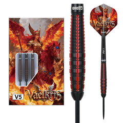 One80 Vaelkris V5 steel-tip darts and supplied setup