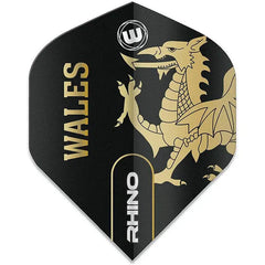 Winmau Wales Rhino Dart Flight 100 Micron — flight design, front view