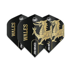Winmau Wales Rhino Dart Flight 100 Micron — three dart flights