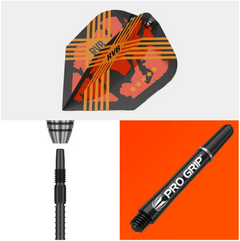 Target RVB Gen 3 Swiss 95% Tungsten Darts — flight, shaft and point details