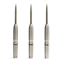 Trinidad Adrian Type 2 Steel Tip Darts – 90% Tungsten – manufacturer photograph of three barrels