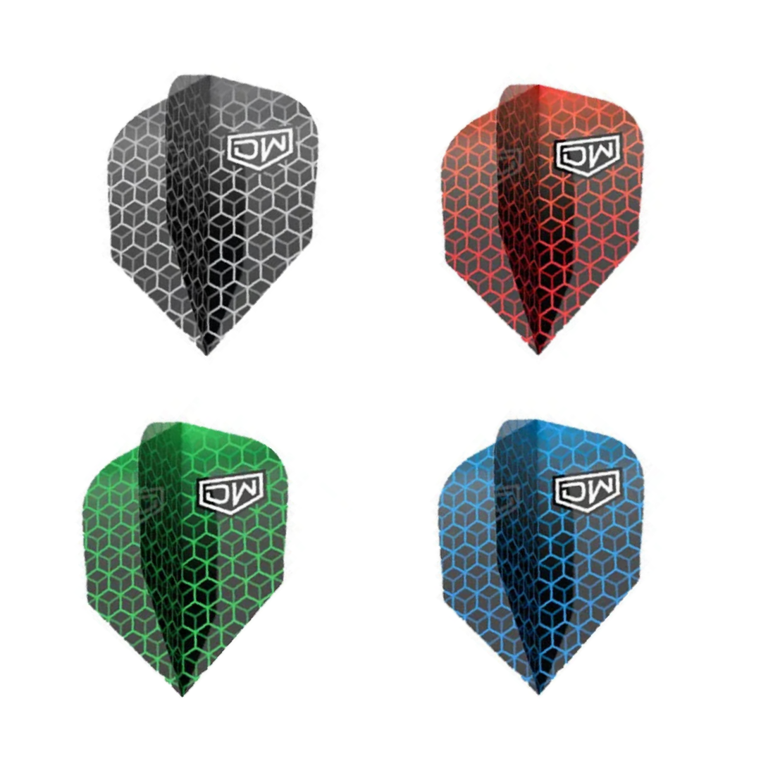 Avenger 02 Dart Flights - Standard No.6; all 4 original colour/design photographs shown upright against a white background. Supplied pack quantity is unchanged.