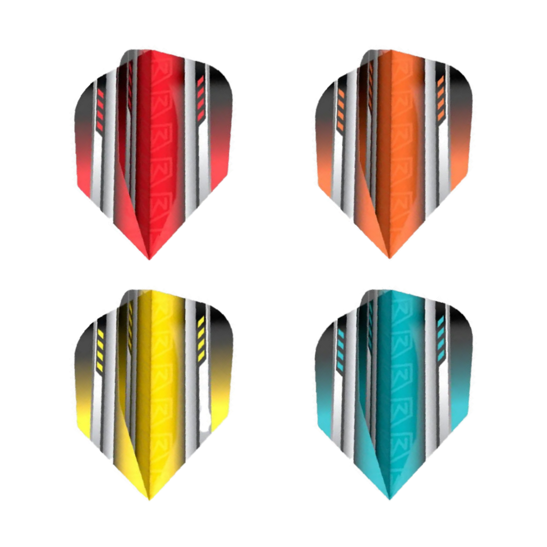 Aviator Dart Flights - Standard No.6; all 4 original colour/design photographs shown upright against a white background. Supplied pack quantity is unchanged.
