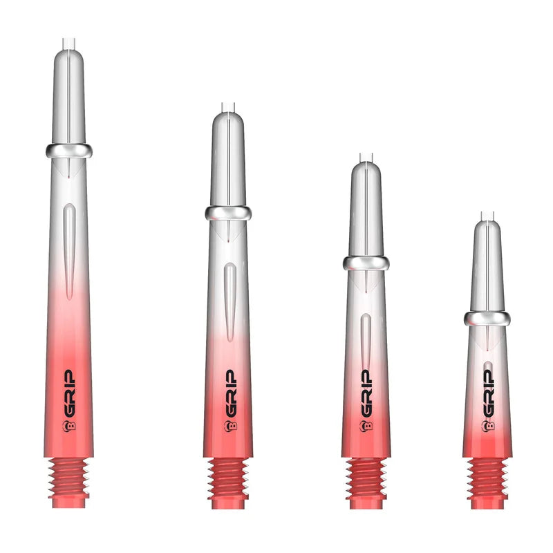Bulls B-Grip-2 dart shafts — red shafts in different lengths