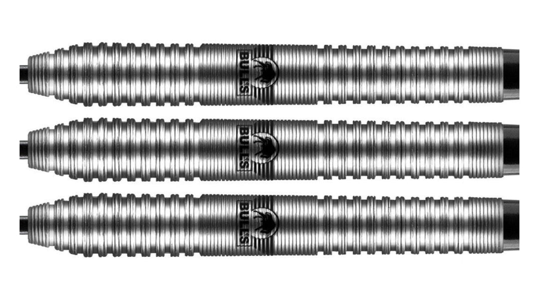 Bulls Dirk Van Duijvenbode Steel Tip Darts 90% Tungsten — three dart barrels