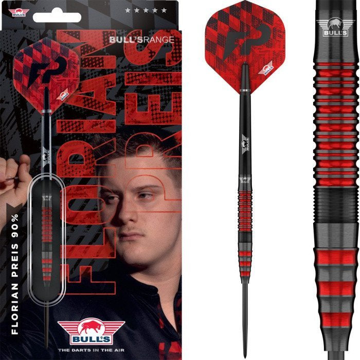 Bulls Florian Preis Steel Tip Darts - 90% Tungsten 25g