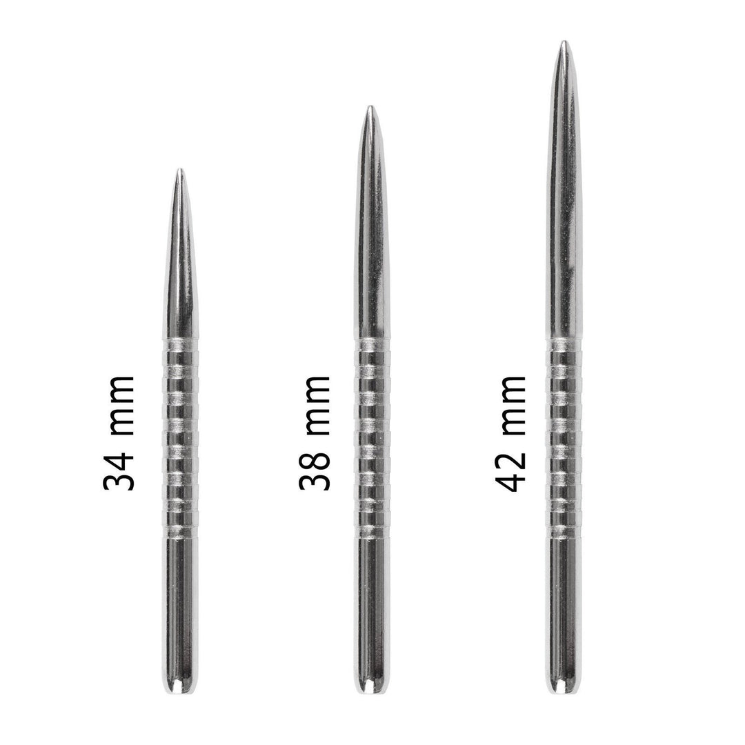 Bulls Gp3 Steel Tip Dart Points — silver points in different lengths