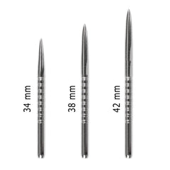 Bulls Gp3 Steel Tip Dart Points — silver points in different lengths