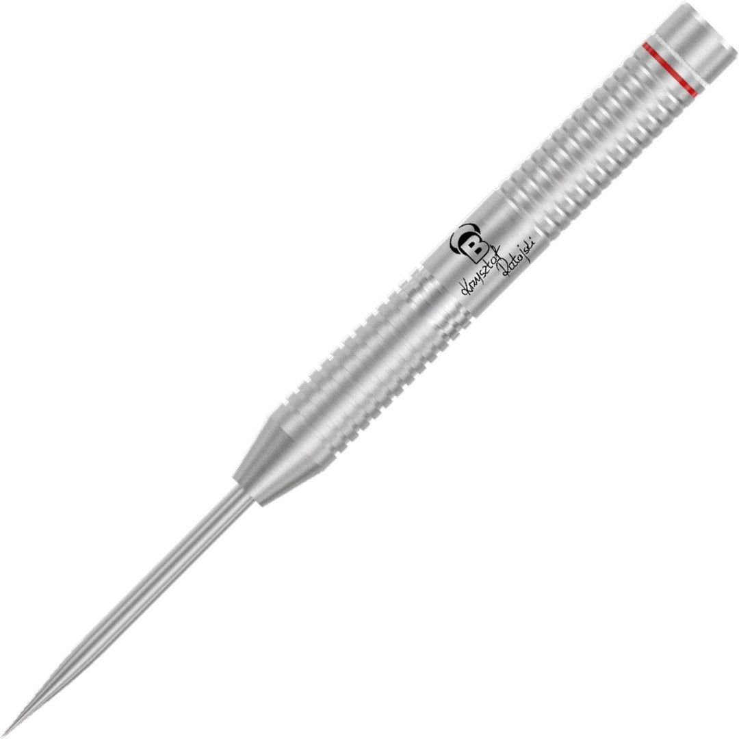 Bulls Krzysztof Ratajski Scoremaster Steel Tip Darts 80% — barrel and grip close-up