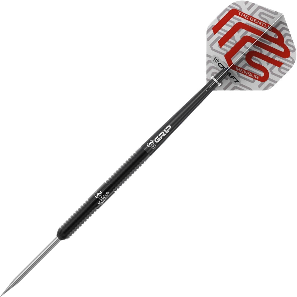 Bulls Mensur Suljovic Black Steel Tip Darts 90% Tungsten — assembled dart