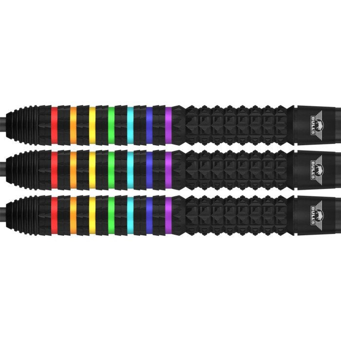 Bulls Ricky Evans Steel Tip Darts 95% Tungsten — three dart barrels
