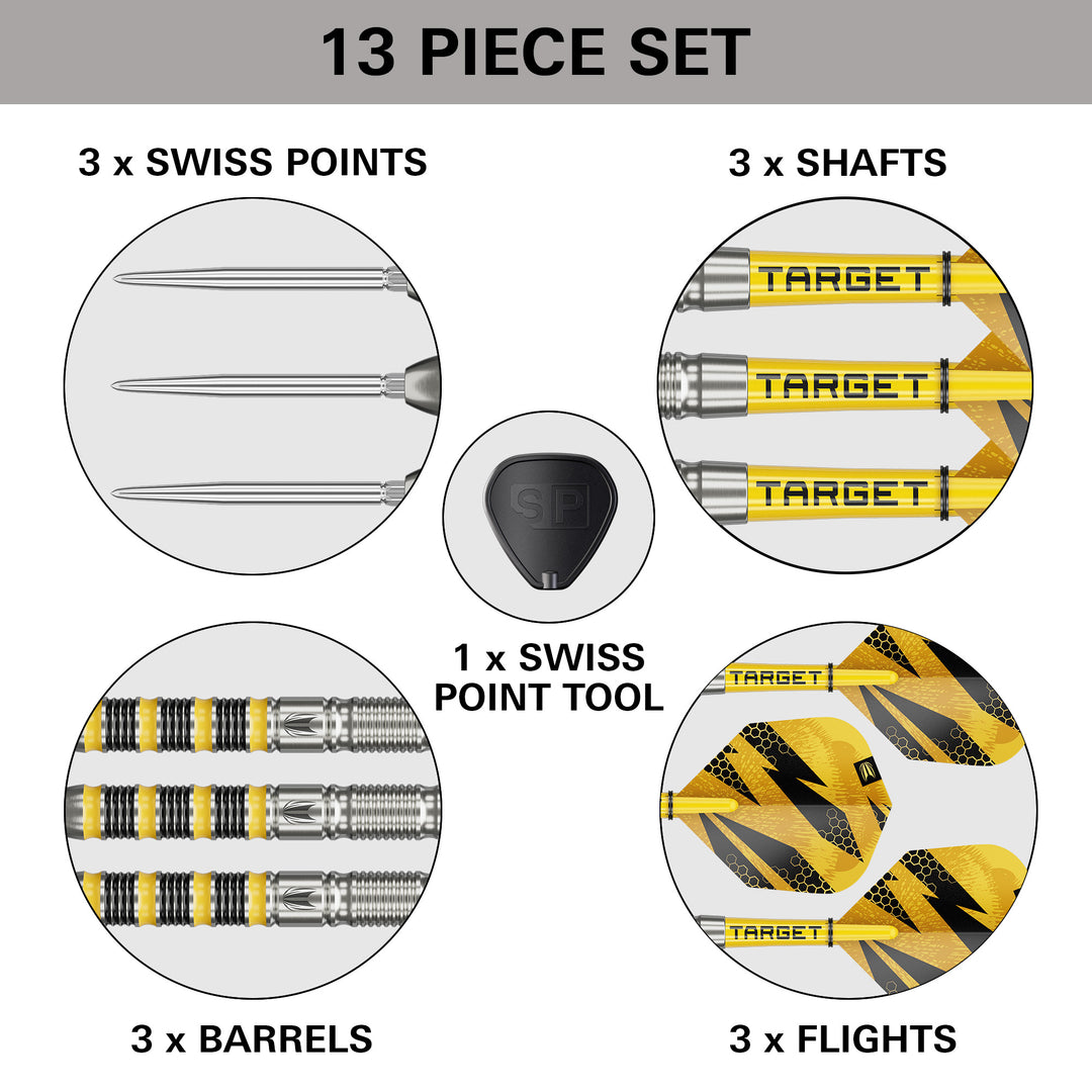 Buzz SP01 Steel Tip Darts - 90% Tungsten – product details and features