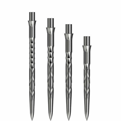Caliburn Evo Steel Tip Dart Points — different point grip styles