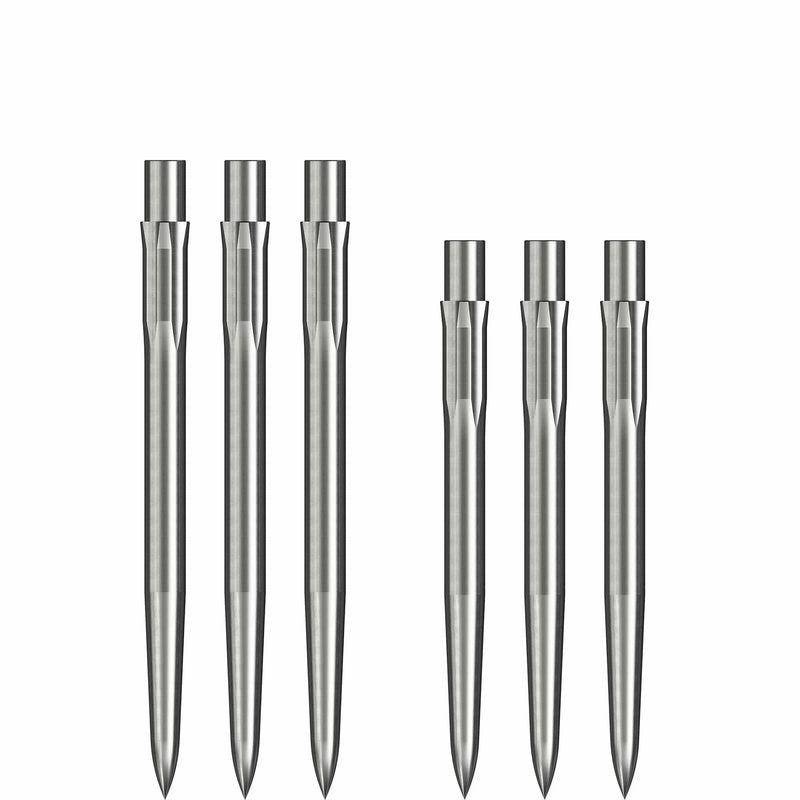 Caliburn Evo Steel Tip Dart Points — silver points in different lengths