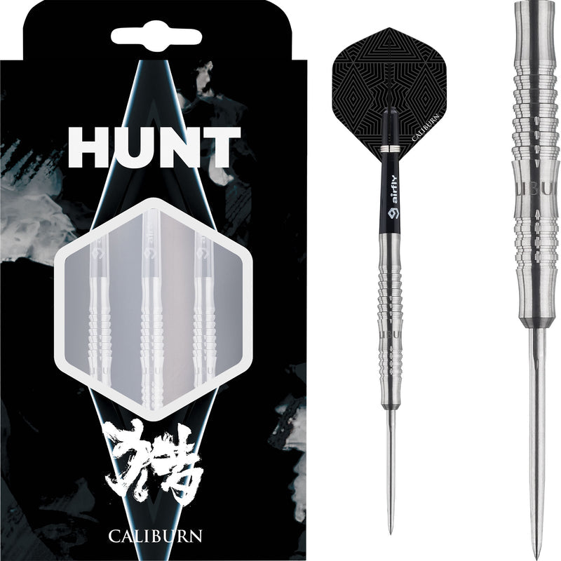 Caliburn Hunt H2 Steel Tip Darts - 90% Tungsten 19g