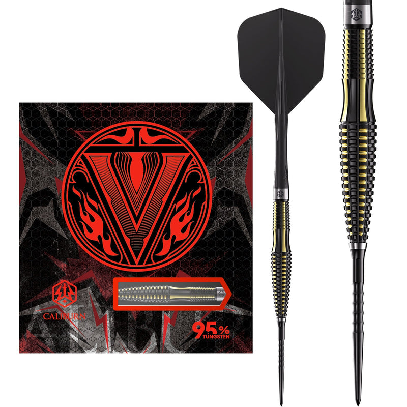 Caliburn V Series V1 Steel Tip Darts - 95% Tungsten 23g