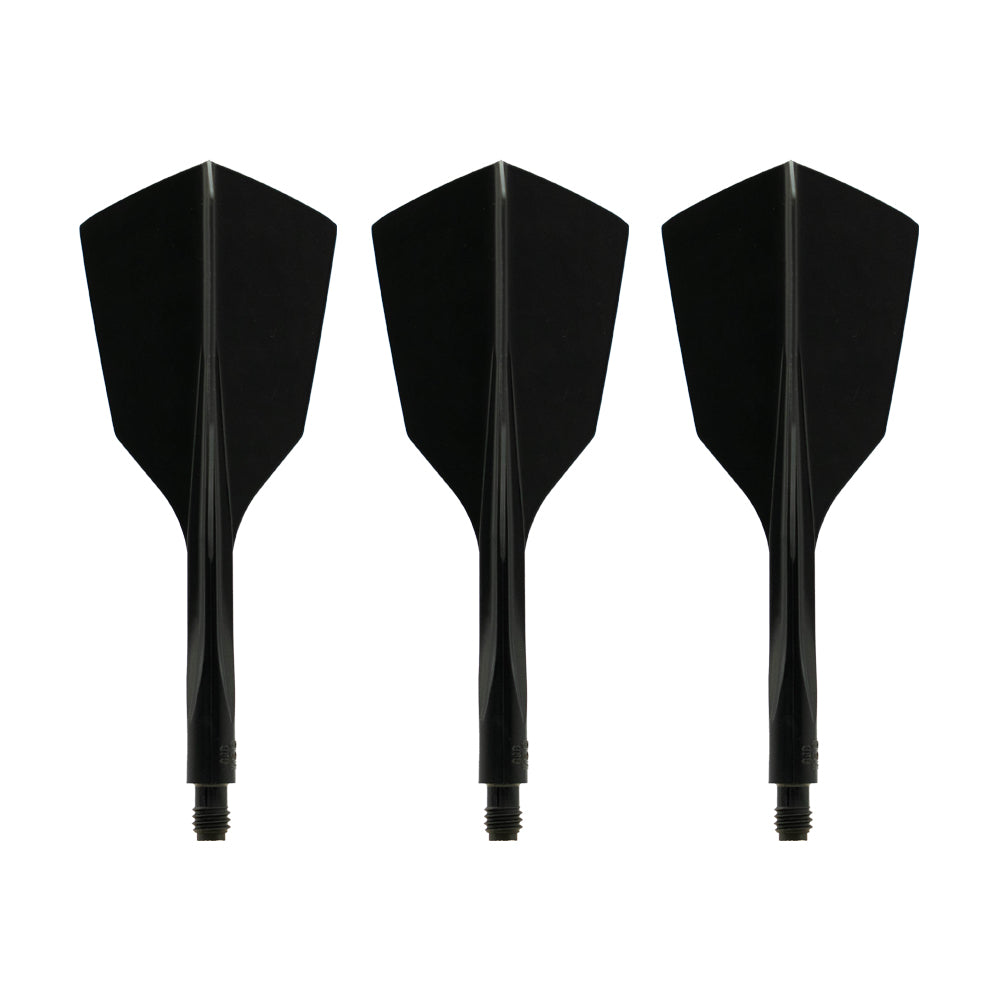 Condor Axe 120 Tri Dart Flights Narrow — three black flights and shafts