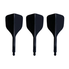 Condor Axe 120 Tri Dart Flights Small — three black flights and shafts