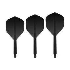 Condor Axe Dart Flights Standard Flights — three black flights and shafts