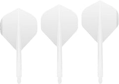 Condor Axe Dart Flights Standard Flights — three clear flights and shafts