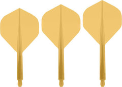 Condor Axe Dart Flights Standard Flights — three gold flights and shafts