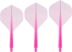Condor Axe Dart Flights Standard Flights — three pink flights and shafts