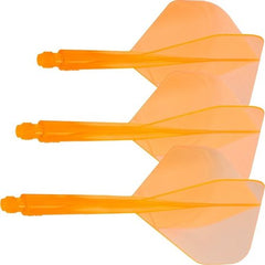 Condor Axe Dart Flights Standard Flights — three orange flights and shafts