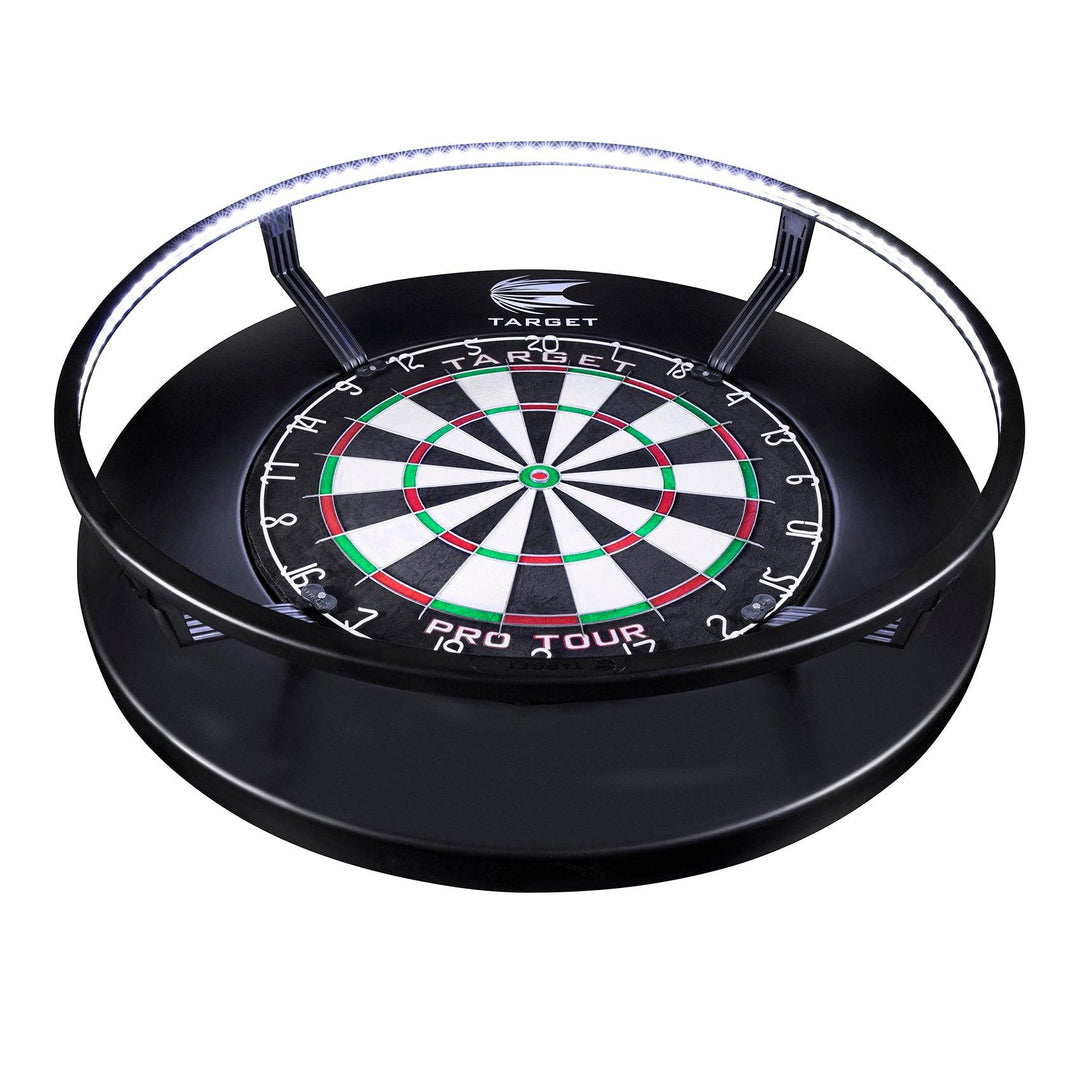 Target Corona Vision LED Light — light fitted around a dartboard