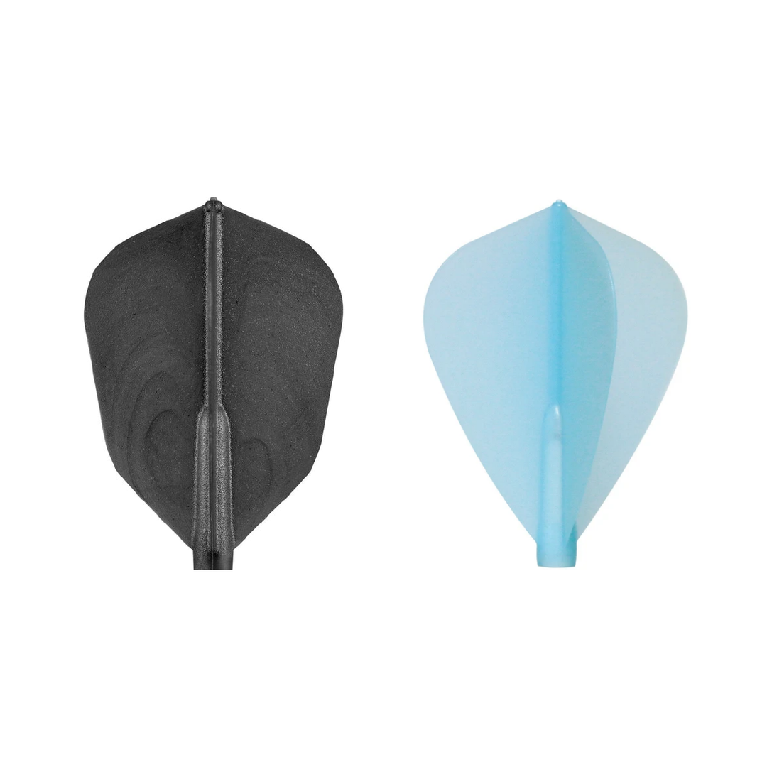 Cosmo Fit Flight Black Super Shape and Blue Kite; one of each offered colour shown, matching-colour packs sold separately.