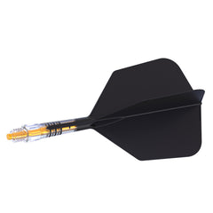 Cuesoul Big Wing Carbon Rost T19 Dart Flights — black integrated flight and shaft
