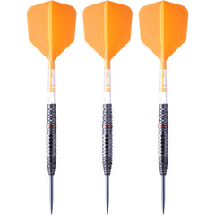 Cuesoul Engine V6 Steel Tip Darts 90% Tungsten — three assembled darts