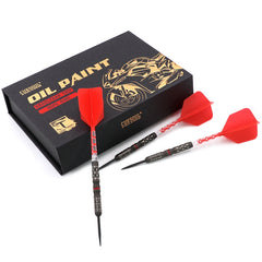 Cuesoul Motorcycle Handlebar Grip Steel Tip Darts 90% Tungsten — darts and presentation box