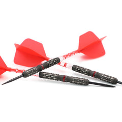 Cuesoul Motorcycle Handlebar Grip Steel Tip Darts 90% Tungsten — three darts, low-angle view