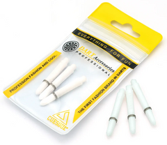 Cuesoul Polyethylene Dart Shafts — white shafts and packaging