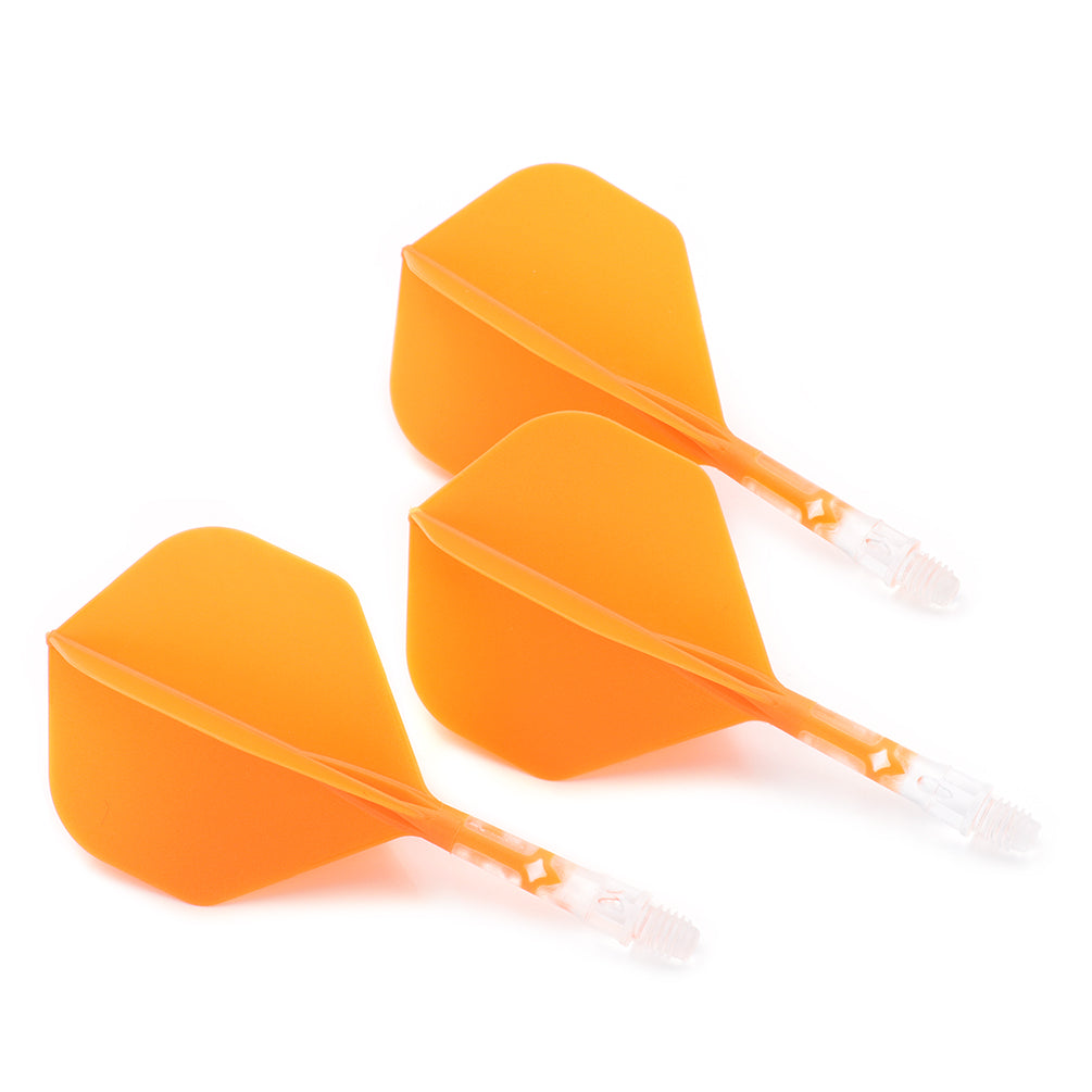 Cuesoul Standard Rost T19 Integrated Dart Shafts And — three orange flights and shafts