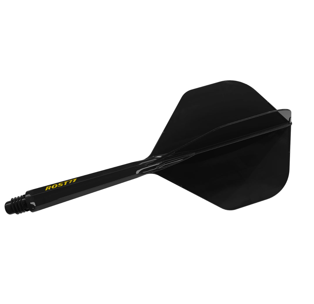 Cuesoul Rost77 Integrated Dart Shaft And Flight Big Standard — black integrated flight and shaft