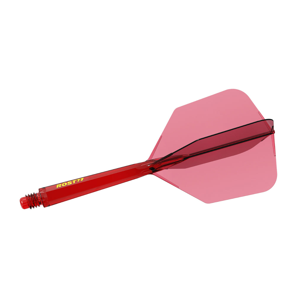 Cuesoul Rost77 Integrated Dart Shaft And Flight Big Wing — red integrated flight and shaft