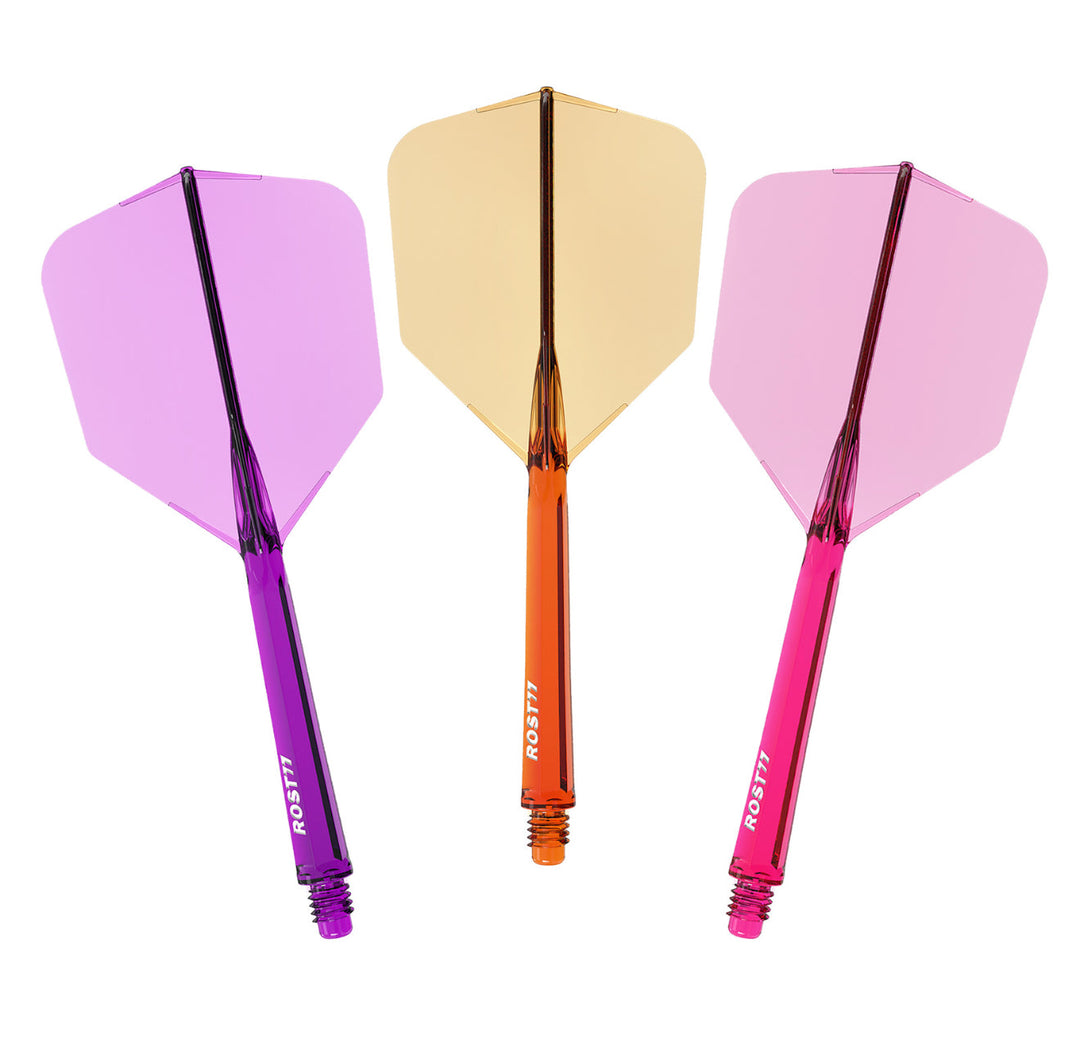 Cuesoul Rost77 Integrated Dart Shaft And Flight Big Wing — integrated flight and shaft colour options